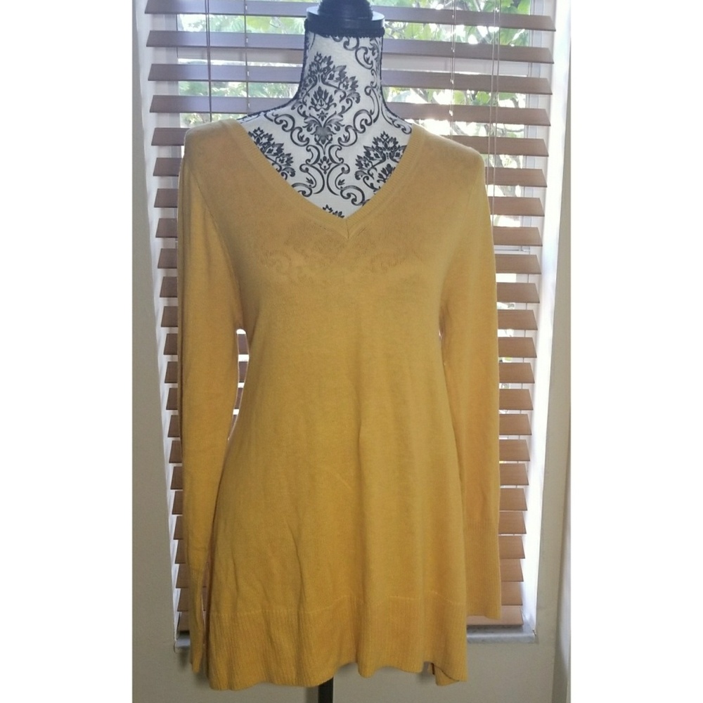 The Limited Yellow Dress Style Sweater